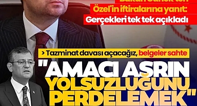 Adalet Bakanı Gürlek'ten Özgür Özel'in iftiralarına tepki: Amacı asrın yolsuzluğu davasını perdelemek